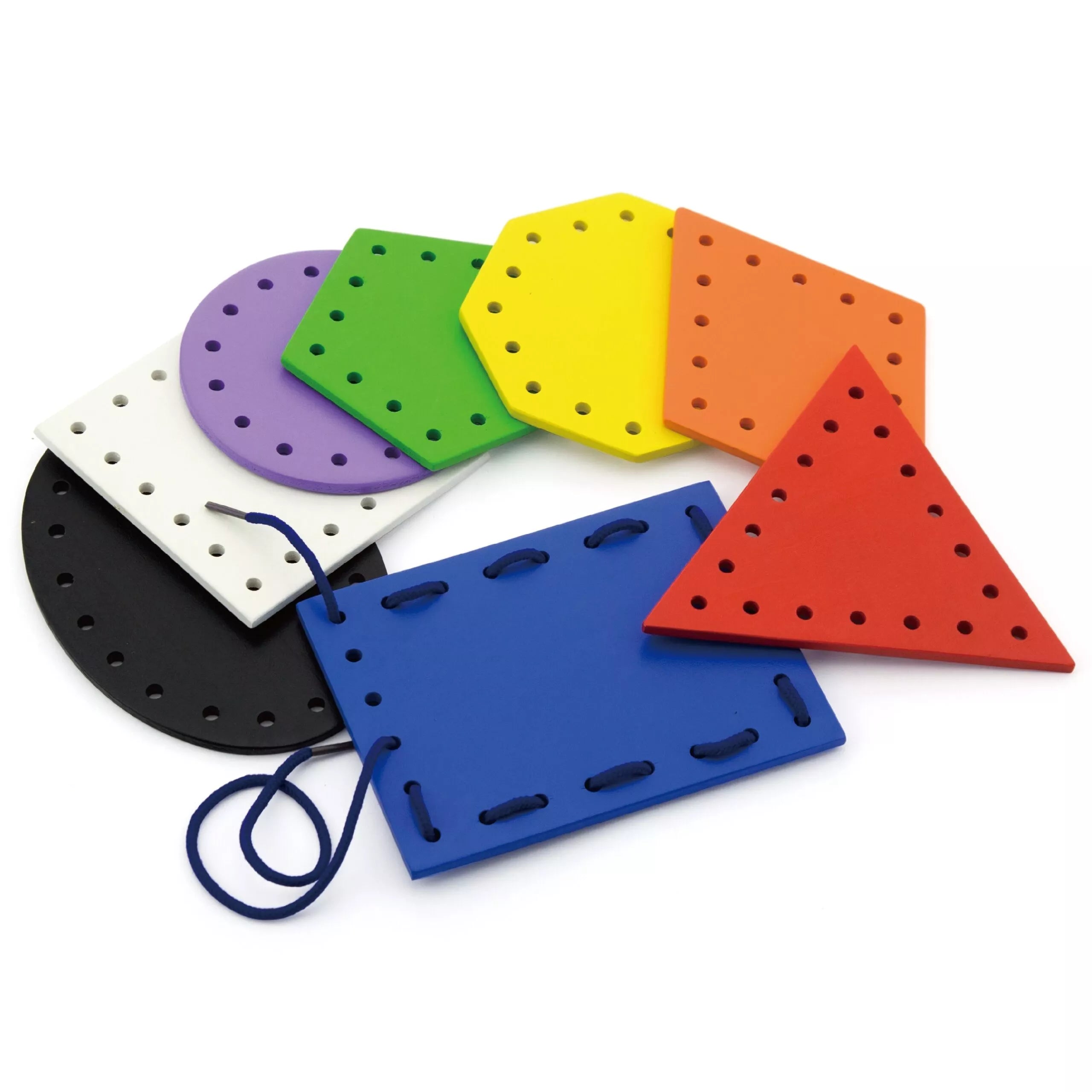 VIGA medinės formos Montessori siūlams ir raišteliams